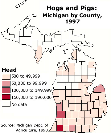 Map - Hogs and Pigs, 1997