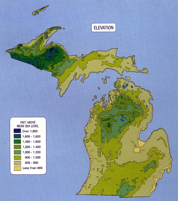 What is a physical relief map?