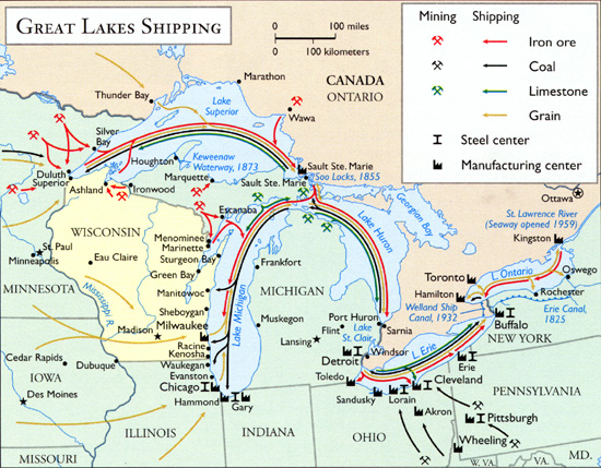 iron ore map united states