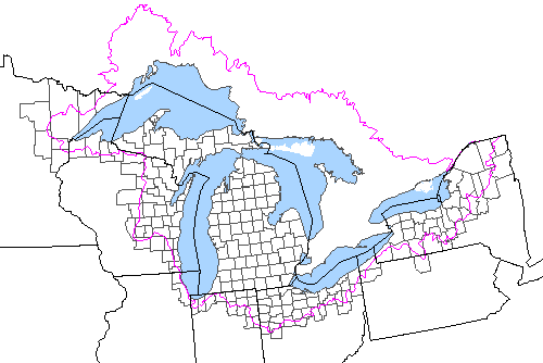 Great Lakes Watershed 7658