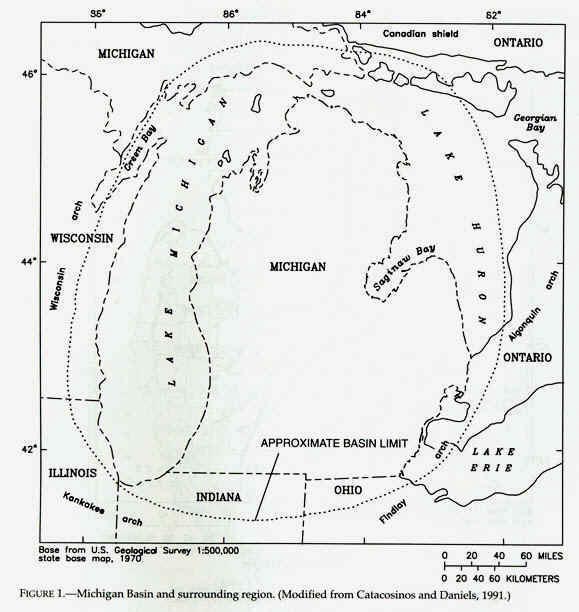 michigan basin and surrounding region.JPG (69520 bytes)