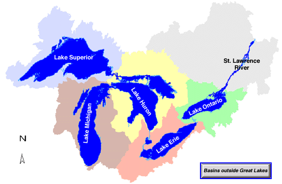 Great Lakes' watershed